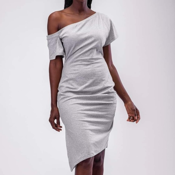 By Egreis Dresses & Skirts - NWOT By Egreis Courtney Dress Grey